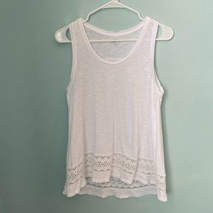 LOFT White Lace Tank Top